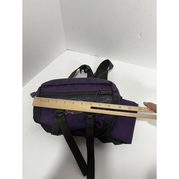 Vintage‎ Jansport Purple Nylon Waist Bag Fanny Pack Dual Bottle Holder Camping - Picture 4 of 8